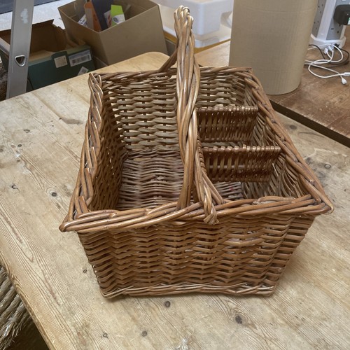 Vintage large wicker basket - large,