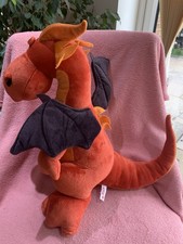 NICI Red/Orange Dragon Plush Soft Toy Large 40cm  Mythical Creature  Collectable