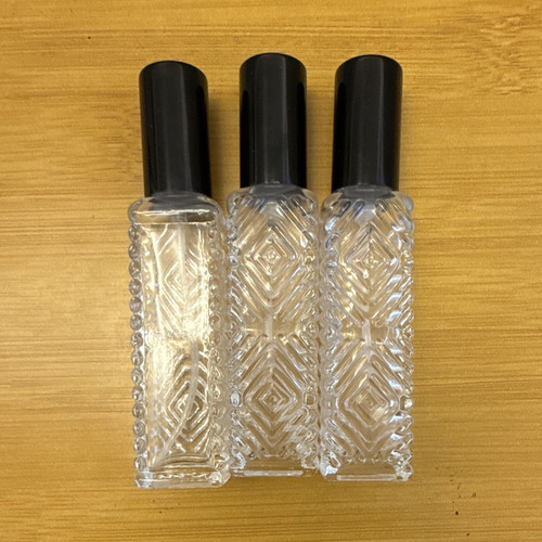 Set clear cut glass - clear,