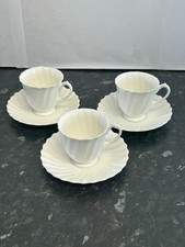 3 Royal Doulton Bone China Tea Cups And Saucers,  DEMITTASE SIZE, VINTAGE