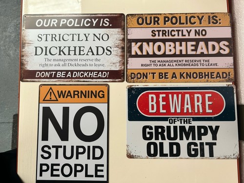 Retro metal signs - 4,