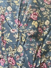 Cornflower Blue Floral Cotton