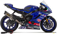 FULL EXHAUST SYSTEM ARROW COMPETITION EVO STEEL AND TITANIUM FOR YAMAHA R6 17-24