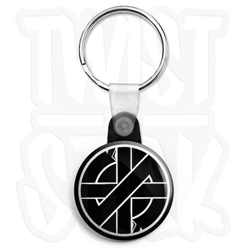 Crass symbol logo keyring - logo,