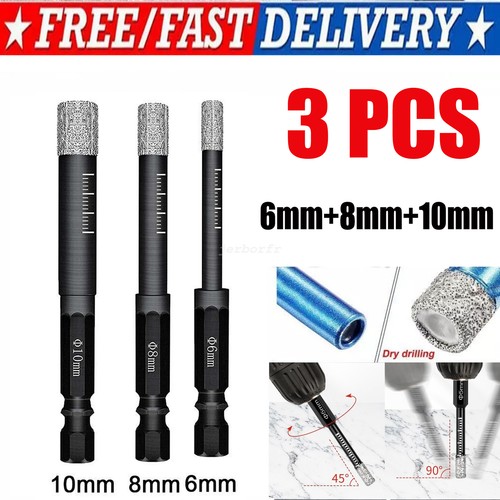 Diamond tipped dry drill bits - drill,