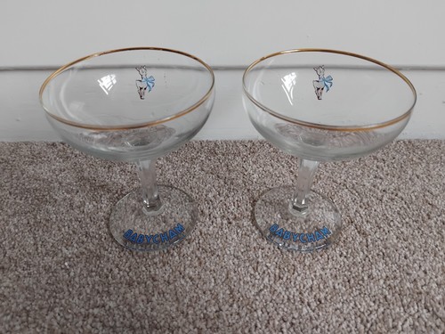 Pair vintage babycham - of,