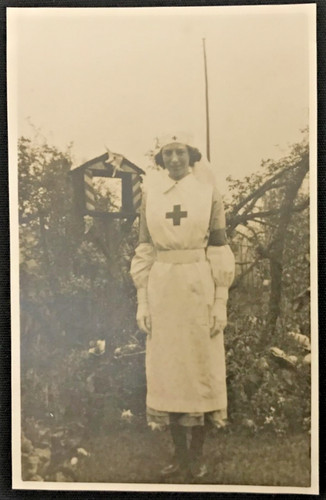 Wwi red cross nurse rppc - wwi,