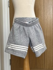 Boys ADIDAS Grey White Stripe