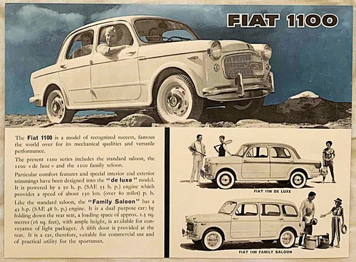 Fiat 1100 single sheet