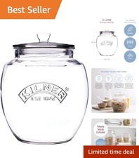Stylish 2 Litre Clear Glass