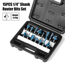 15Pcs 1/4 inch Shank Router
