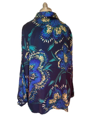 Blue floral blouse size - floral,