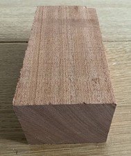 Mahogany Hardwood Timber Offcut - 18 x 8.8 x 7.5cm - Wood DIY Crafts 876h