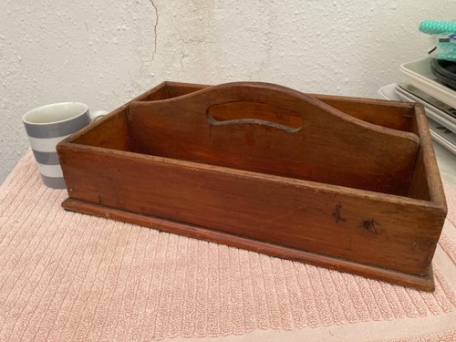 Antique mahogany butler trug - mahogany,