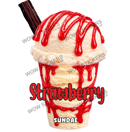 Ice cream van sticker - ice,