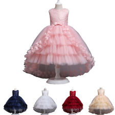 Flower Kids Party Dress Bridesmaid Girls Pageant Princess Wedding Christmas Gown