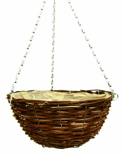 30cm 12inch dark brown wicker - 30cm,
