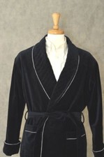 Smoking Velvet Quilted Robe