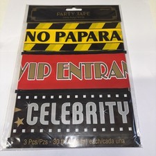 Hollywood VIP Tape Decoration VIP Papparazzi Celebrity Warning Tape Party Decor