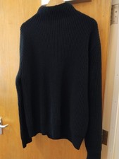Mr P Mens Black  Knit Wool  Jumper Size XL ❤️CHARITY 