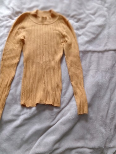 Yellow turtle neck jumper - yellow,