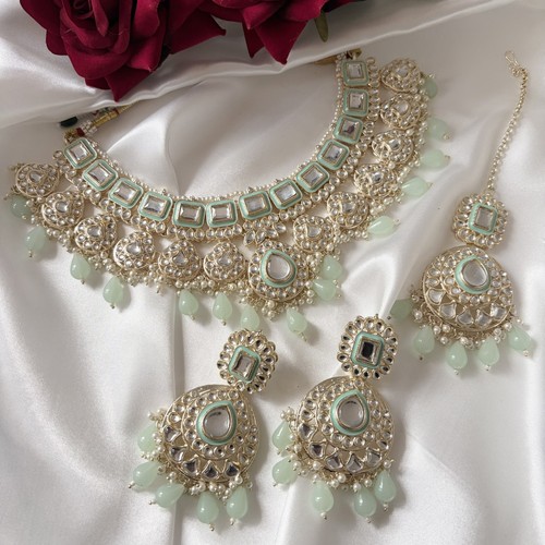 Indian kundan jewellery set - jewellery,
