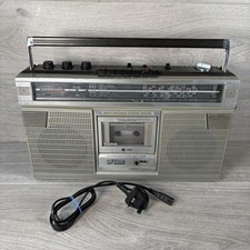 Sharp GF-6060  Retro Boombox Vintage Cassette Recorder Radio Working, Tape NOT