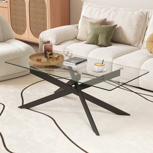Black tempered glass coffee - black,