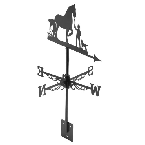 Metal weathervane farmer - 1x(metal,