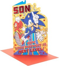 Sonic the Hedgehog Next Level Design Son Birthday Card