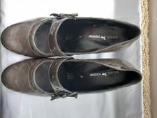 REMONTE DORNDORF Classy Women's grey patent leather short heeled shoe size 41