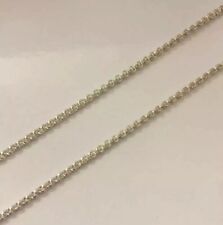 VINTAGE OLD STOCK Sterling Silver Round Double Belcher Chain Necklace 20”/22”
