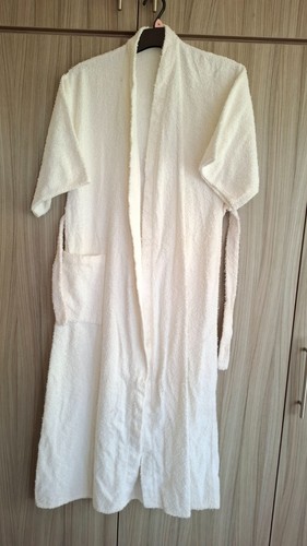 Ladies towelling dressing gown - towelling,