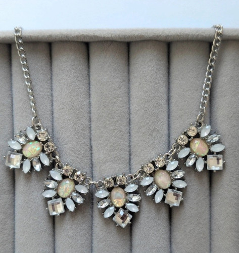 Silver tone statement pendant - tone,
