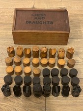 Vintage Stubby Style Chess &