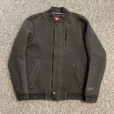 Nike Tech Varsity Jacket Grey Zip Up Destroyer Men’s Small