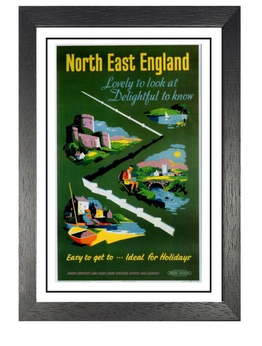 North east england railway - england, old