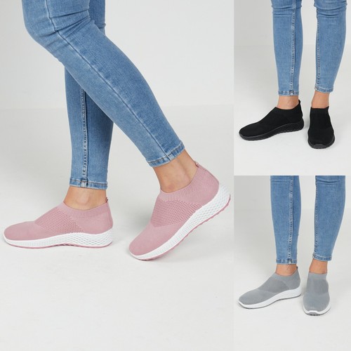 Womens ladies sock trainers - ladies,