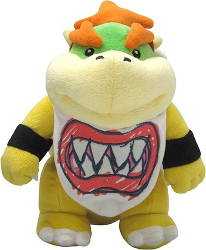 Bowser plush doll mario - jr.,
