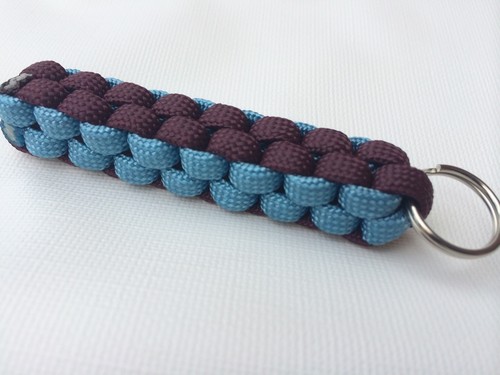 West ham paracord keyring - paracord,