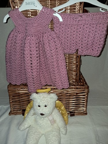Handmade crochet girls dress - crochet, &