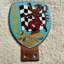 VINTAGE BARC BRITISH AUTOMOBILE RACING CLUB No4034 ENAMEL CAR BADGE