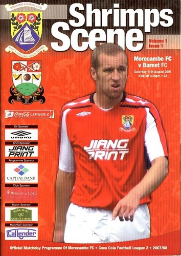 Morecambe barnet 2007 2008 - v, 2007/2008