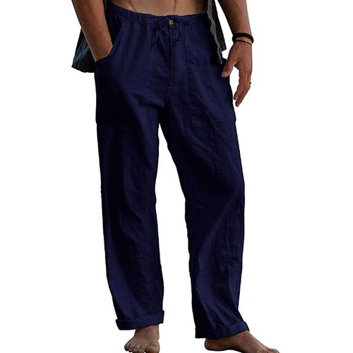 Mens pants loose - mens, cotton