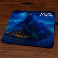 The Secret of Monkey Island (PC/Amiga) Recreation Retro Game Mouse pad Mat Melee