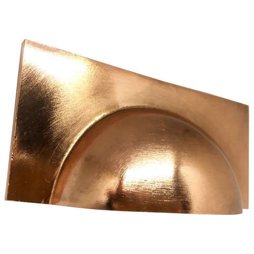 Brushed copper cup - cup, handles