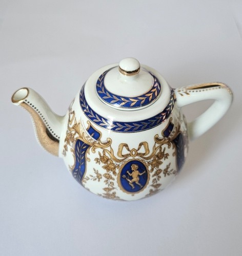 Porcelain art miniature teapot - porcelain,