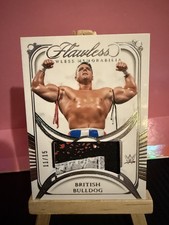 2024 Panini Flawless WWE British Bulldog 11/15 Flawless Memorabilia