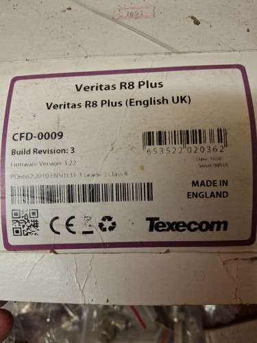 Texecom veritas plus - texecom,