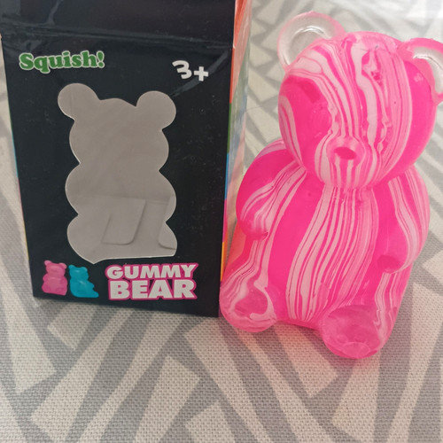 Squish pink white gummy - pink/white,